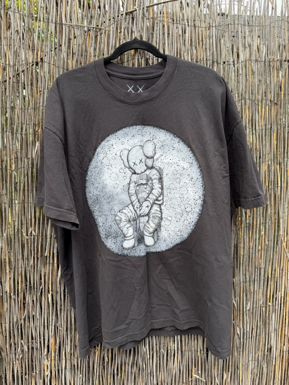 Kaws Astronaut Graphic Tee - Grey